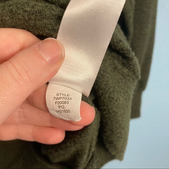 Lucky Brand Crewneck Sweater - Olive Green - Small - Picture 5 of 8